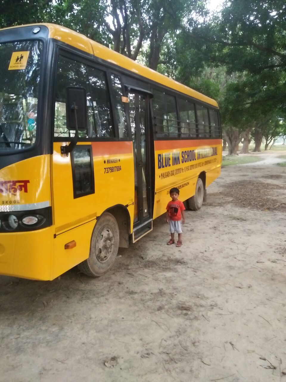 Children arriving safely to school